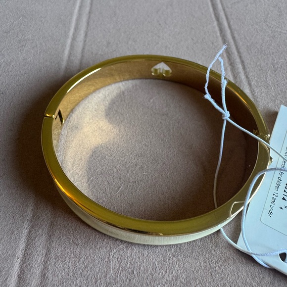 Kate Spade Gold and Cream Bangle Bracelet - Picture 8 of 8